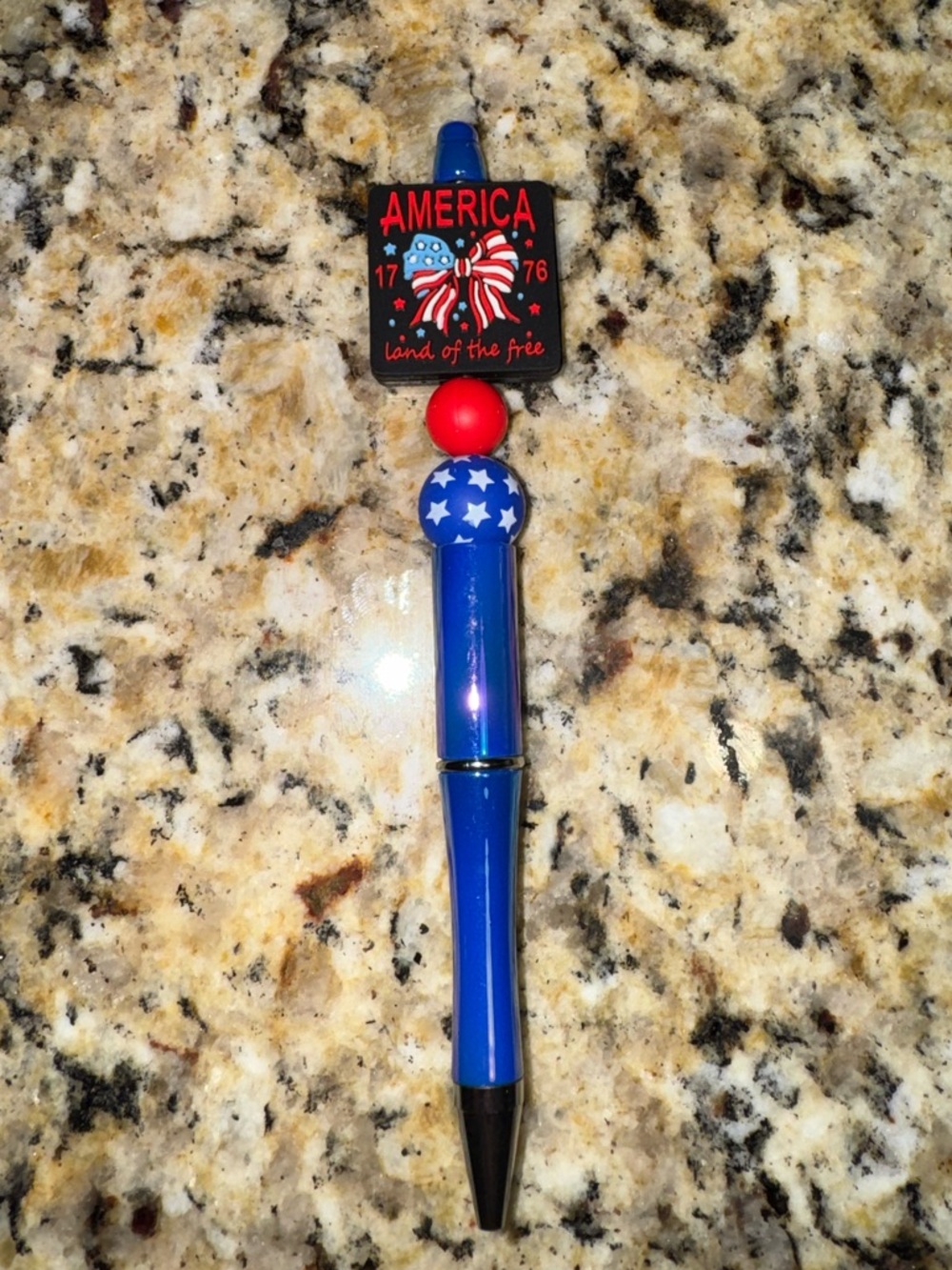 “America Land of the Free” Bead Pen